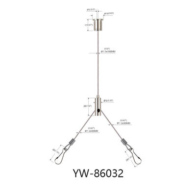 Lampu Panel LED Bahan Tembaga Y Cocok Untuk Sistem Gantung Kabel Langit-langit YW86032
