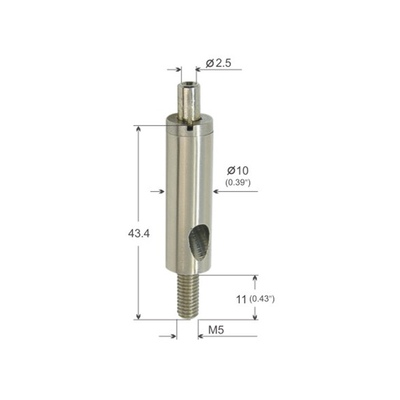 Pengikat Kabel Logam Gripper Kabel Kuningan Nikel Plated 1.5mm Diameter Wire Rope Untuk Sistem Gantung