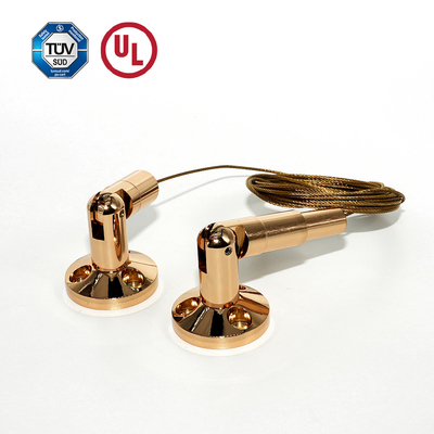 Grosir Kuningan Billboard Display Hanging Kit Dengan Gold Plating Dinding Untuk Dinding Produk Display Hanging System