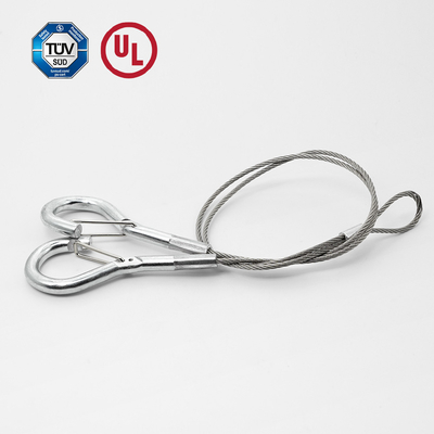 Kabel keamanan tipe Y berkualitas tinggi dengan hook untuk sistem gantung aksesoris lampu gantung