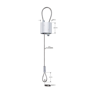 Brass Snap Zinc Alloy Cable Looping Gripper Untuk Light Hanging 1.5mm