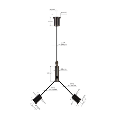 Led Panel Light Y Type Cable Hanging Kit Dengan Kait YW-86032