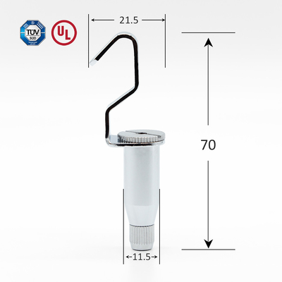Grosir Kualitas Tinggi Kuningan Kabel Gripper Dengan Hook Adjustable Gripper untuk sistem menggantung gambar