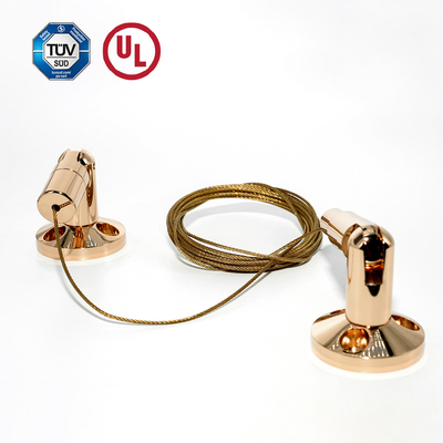 Grosir Kuningan Billboard Display Hanging Kit Dengan Gold Plating Dinding Untuk Dinding Produk Display Hanging System