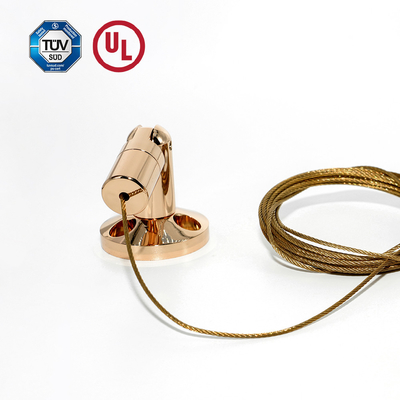 Grosir Kuningan Billboard Display Hanging Kit Dengan Gold Plating Dinding Untuk Dinding Produk Display Hanging System