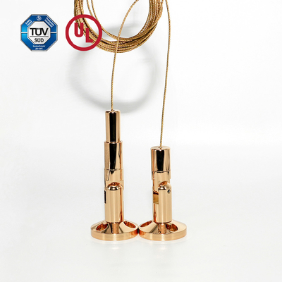 Grosir Kuningan Billboard Display Hanging Kit Dengan Gold Plating Dinding Untuk Dinding Produk Display Hanging System