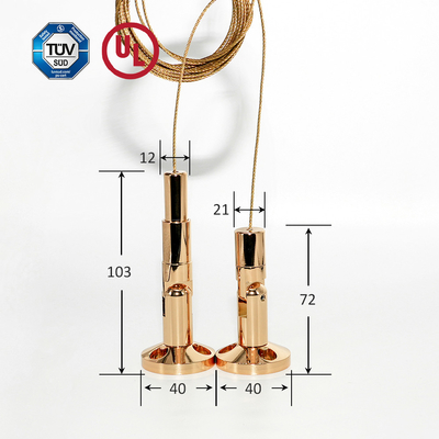 Grosir Kuningan Billboard Display Hanging Kit Dengan Gold Plating Dinding Untuk Dinding Produk Display Hanging System