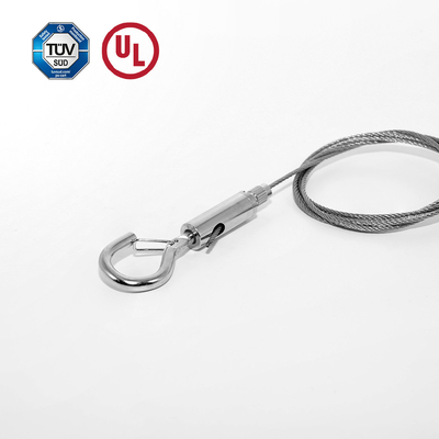 Kualitas tinggi Self-Lock Spring Hook Cable Gripper Dengan Safety Cap Suspension Light Aksesoris
