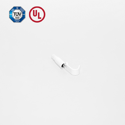 Kualitas tinggi J HOOK kabel Gripper Dengan Cat Putih Cusomized Lighing Aksesoris Dengan Safety Cap