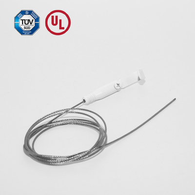 Kualitas tinggi J HOOK kabel Gripper Dengan Cat Putih Cusomized Lighing Aksesoris Dengan Safety Cap