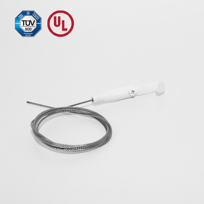 Kualitas tinggi J HOOK kabel Gripper Dengan Cat Putih Cusomized Lighing Aksesoris Dengan Safety Cap