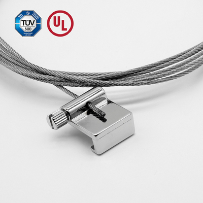 Sistem Tampilan Gantung Disesuaikan Untuk Karya Seni Di Nikel / Chrome / Satin Silver Finish