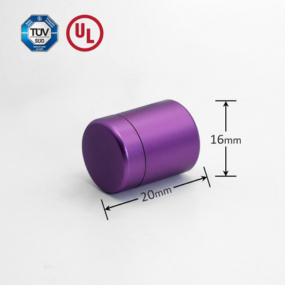 Aluminium Purple Sign Standoff Disesuaikan Untuk Panel Akrilik / Rumput