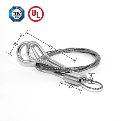 Kabel Keamanan Kualitas Tinggi Untuk High Bay Light Hanging Suspension Kit Of Hanging System