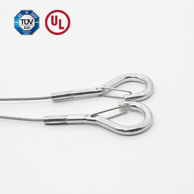 Kabel keamanan tipe Y berkualitas tinggi dengan hook untuk sistem gantung aksesoris lampu gantung