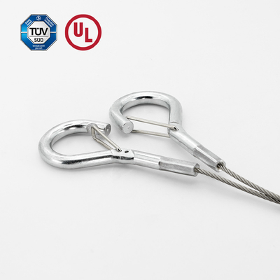Kabel keamanan tipe Y berkualitas tinggi dengan hook untuk sistem gantung aksesoris lampu gantung