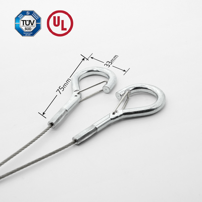 Kabel keamanan tipe Y berkualitas tinggi dengan hook untuk sistem gantung aksesoris lampu gantung