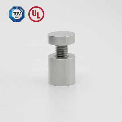 Stainless Steel Sign Standoff Untuk Mendukung Panel Akrilik / Grass Adjustable awet