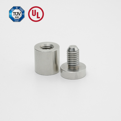 Stainless Steel Sign Standoff Untuk Mendukung Panel Akrilik / Grass Adjustable awet