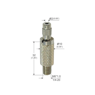 Klem kabel fleksibel tahan korosi dengan hook pegas Ø1,5mm diameter plunger