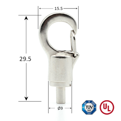 Pemasangan kustomisasi Gripper kawat bebas alat Crab Claw Spring Hook Untuk Peralatan Berat