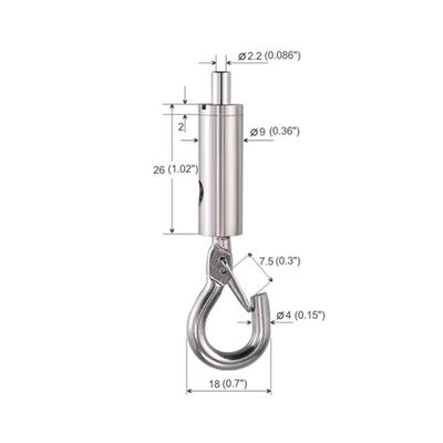 Wire Gripper Hardware Spring Hook Pring Load Untuk Panel Akustik Kit YW86229